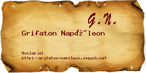 Grifaton Napóleon névjegykártya